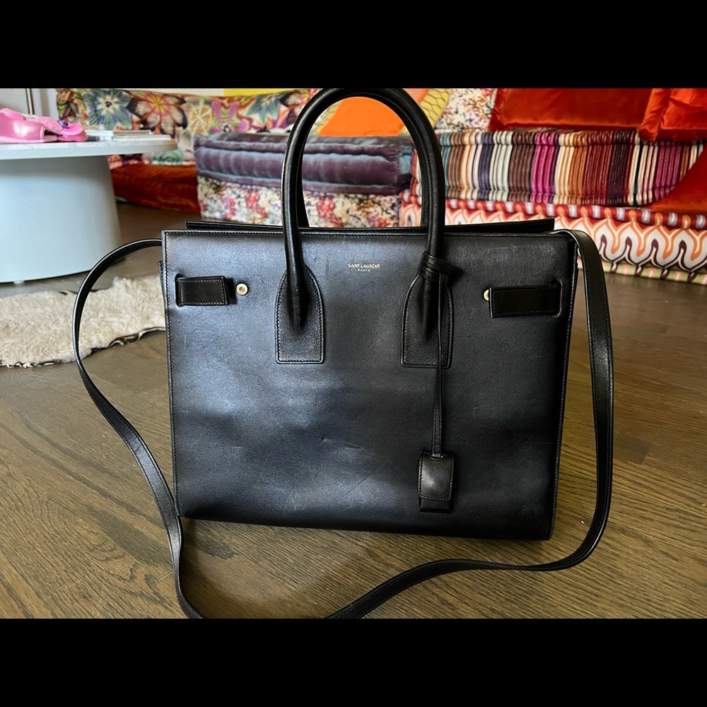 Saint Laurent - Classic Sac De Jour Small In Smooth Leather Black - Picture 9 of 11